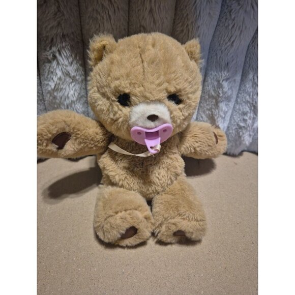 Little Live Pets Cozy Dozy Bear Cubbles Plush W Blanket Works 9" - Picture 1 of 2